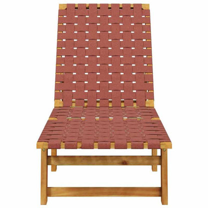 Houten Ligstoel – Houten Tuinstoel – Verstelbare Ligstoel – Acaciahouten Stoel – Olefin Stoffering – Duurzaam En Comfortabel
