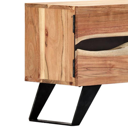 Tvmeubel – Tv-kast – Mediameubel – Opbergmeubel – Tv-console – Massief Acaciahout – Stevig Ontwerp – 140x30x45 cm