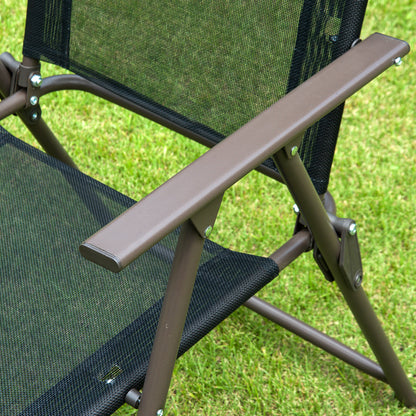 Tuinset – Bistro Set – Loungeset – Tuinmeubel – Balkonset – Zwart – 6-Delig Met Parasol – Epoxy Staal En Textilene – Geharde Glazen Tafelblad