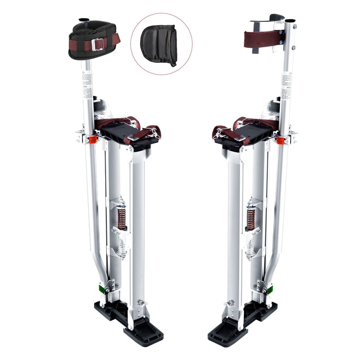 Steigerpennen – Werksteunen – Schalmen – Traplopers – Aluminium Steigers – Verstelbaar 60-102 cm – Inklapbare Knieschermen – Antislip Rubberzolen