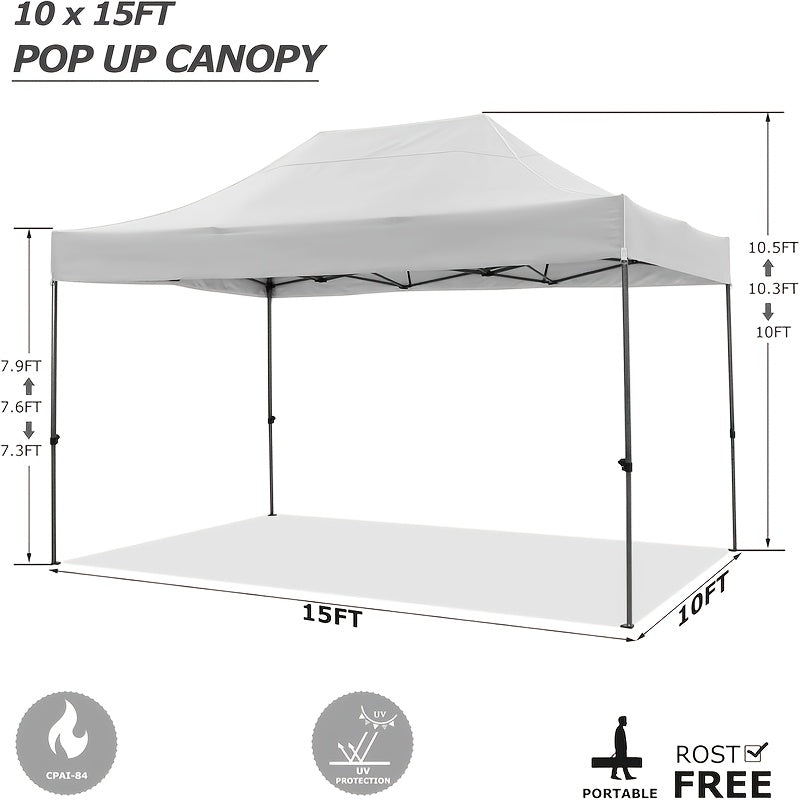 Pop-Up Canopy Tent – Partytent – Schaduw Tent – Buiten Tent – Ruim 3x4,5 Meter – Lichtgewicht Alloy Frame – Inclusief Draagtas