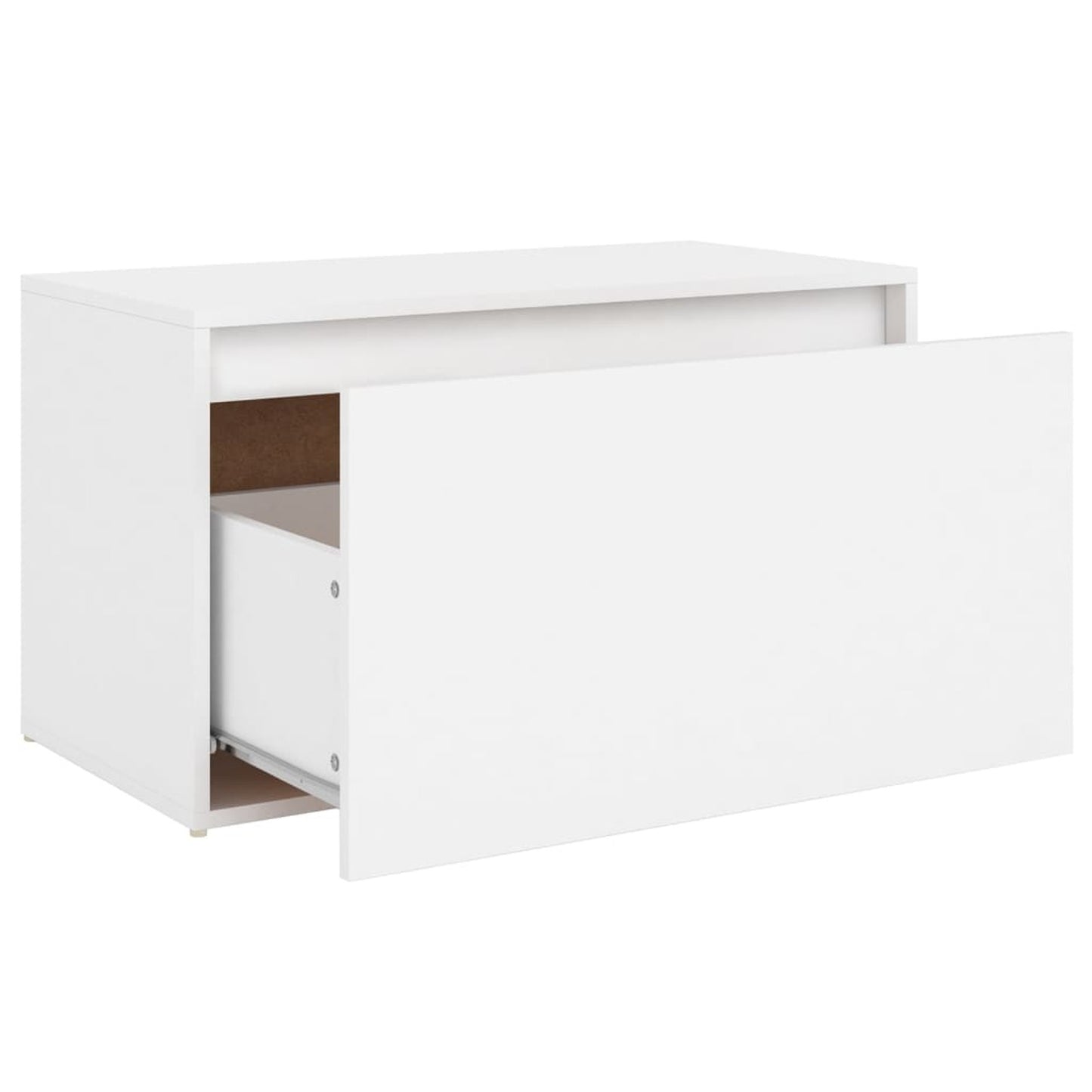 Bankje – Halbank – Zitbank – Schoenenbank – Vensterbank – Wit Gelamineerd Hout – Compact 80x40x45 cm