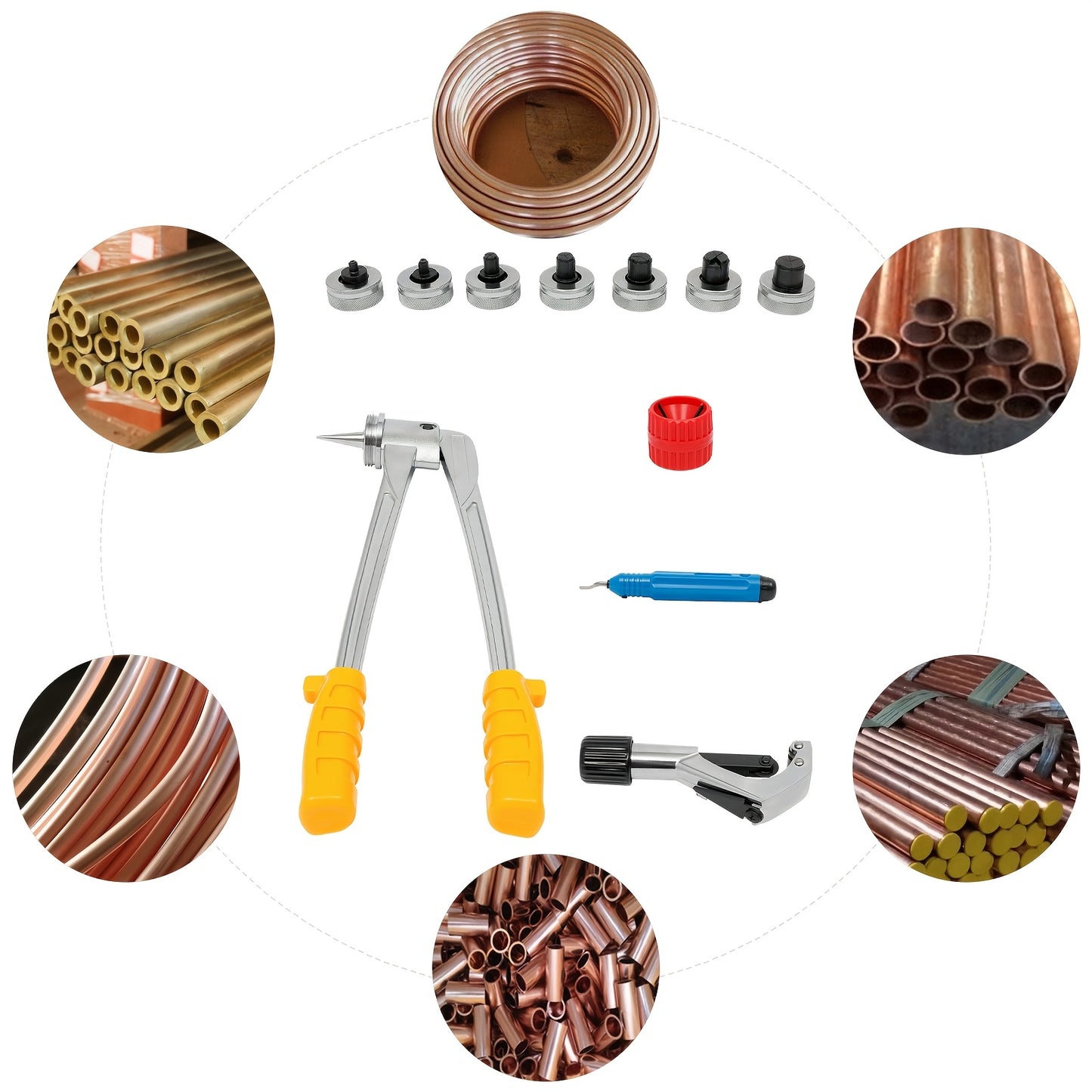 Buisvergroter – Pijpuitzetter – Buisuitzetter – Buisset – Leidingset – Handmatig – 10-28 mm – Gehard Staal