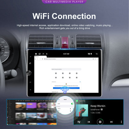 10,4 Inch Touchscreen Autoradio – Android Autoradio – Single Din Radio – Carplay Systeem – Draadloze Android Auto – Met AHD Achteruitrijcamera – Quad-Core Processor & 64GB Opslag