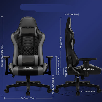 Ergonomische Gamingstoel – Bureaustoel – Gamer Stoel – Werkstoel – Verstelbare Rugleuning – 4D Armleuningen – Memory Foam Kussens