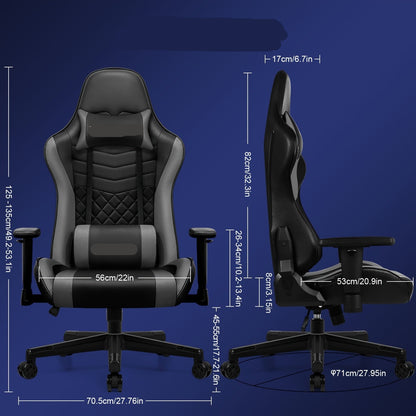 Ergonomische Gamingstoel – Bureaustoel – Game Stoel – Office Chair – Traploos Verstelbare Rugleuning – 4D Armleuningen