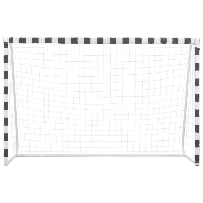 Voetbaldoel – Soccer Goal – Football Net – voetbalgoal – voetbaldoeltje – Metaal – 300x200x90 cm – Weerbestendig – Inclusief Bevestigingshaken