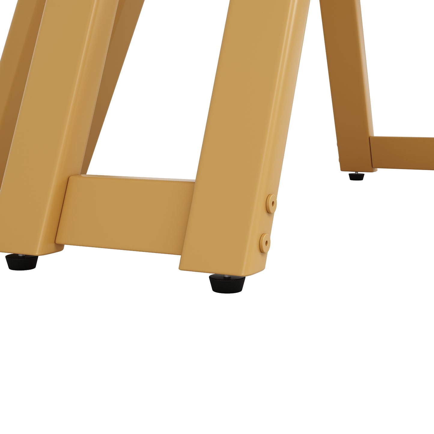 Ronde Eettafel – Ronde Tafel – Design Eettafel – Marmerlook Tafel – Keukentafel – MDF Tafelblad Marmerstructuur – Stevig Gouden Metalen Frame – 100 cm – Voor 4-6 Personen