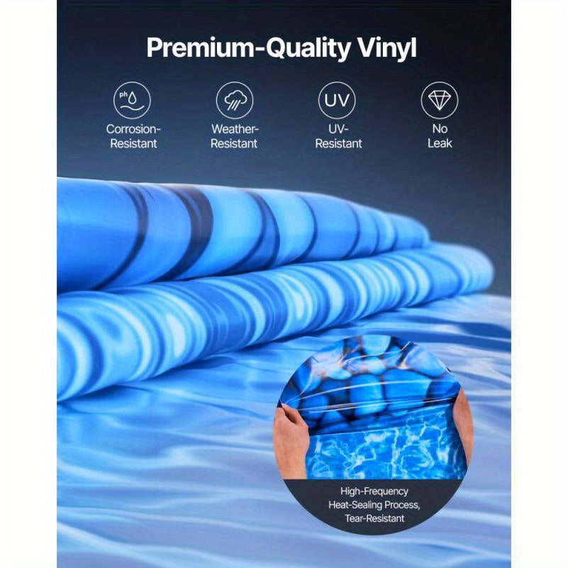 Zwembadbekleding – Zwembadliner – Zwembadfolie – Liner Rond – 244 Cm Diameter – Waterdicht Materiaal – Duurzaam En Makkelijk Te Installeren