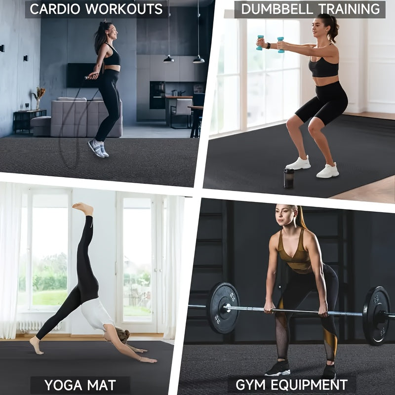 Fitnessmat – Oefenmat – Trainingsmat – Yogamat – Sportmat – Extra Groot 240x180 cm – 7 mm Dikte – Hoogwaardig PVC Anti-Slip