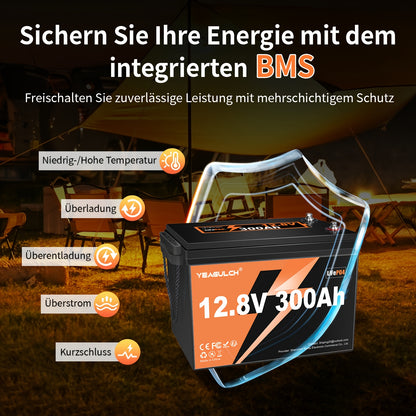 12V LiFePO4 Batterij – Lithium Accu – Powerbank – Energieopslag – Solar Accu – 100Ah – Ingebouwd BMS – 6000 Ladecycli Levensduur