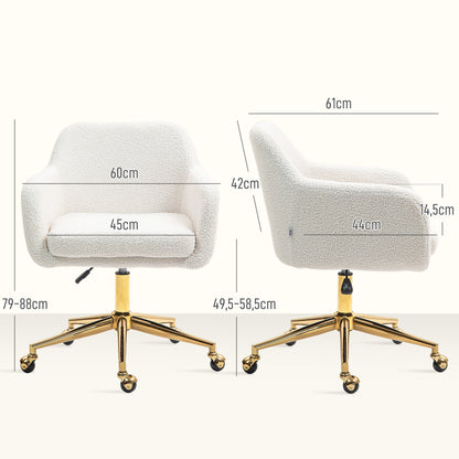 Bureaustoel – Bureaustoelen – Bureau Stoel – Office Chair – Draaistoel – Verstelbare Zithoogte – Met Fluwelen Bekleding – Met Metalen Frame