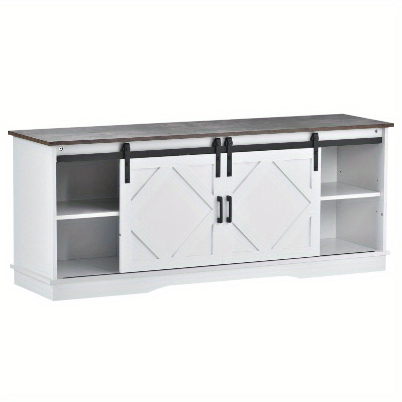 TV-meubel – TV-kast – TV-standaard – Entertainmentmeubel – Mediameubel – 150x40x60 cm – Schuifdeuren met Verstelbare Planken – Modern Minimalistisch Rustiek Design