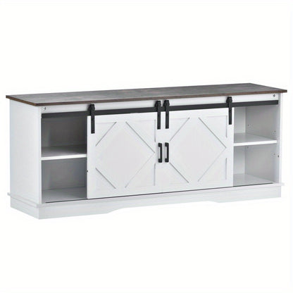 TV-meubel – TV-kast – TV-standaard – Entertainmentmeubel – Mediameubel – 150x40x60 cm – Schuifdeuren met Verstelbare Planken – Modern Minimalistisch Rustiek Design