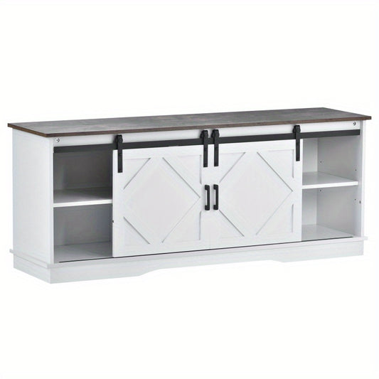 TV-meubel – TV-kast – TV-standaard – Entertainmentmeubel – Mediameubel – 150x40x60 cm – Schuifdeuren met Verstelbare Planken – Modern Minimalistisch Rustiek Design
