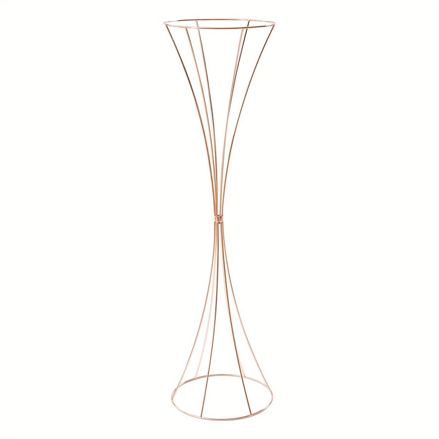 Gouden Trompet Vazen – Gouden Vaas Set – Bloemenvazen – Decoratie Vazen – Moderne Vazen – Set van 10 – 80 cm Hoog – Duurzaam Metaal