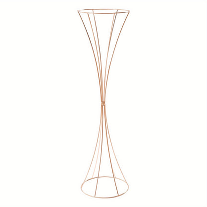 Gouden Trompet Vazen – Gouden Vaas Set – Bloemenvazen – Decoratie Vazen – Moderne Vazen – Set van 10 – 80 cm Hoog – Duurzaam Metaal