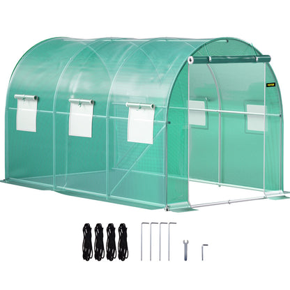 Walk-in Tunnel Kas – Tunnelkas – Kweekkas – Groentenkas – Plantenkas – Gegalvaniseerd Stalen Frame – Waterdichte UV-bestendige PE-folie
