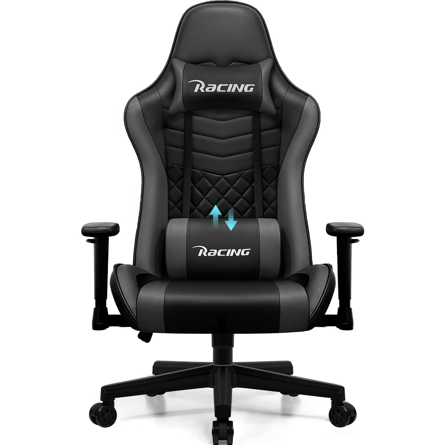 Gaming Stoel – Gaming Chair – Gaming Fauteuil – Gamestoel – Ergonomische Gamestoel – Verstelbare Lendensteun & Hoofdsteun – Rugleuning Kantelbaar Tot 170°