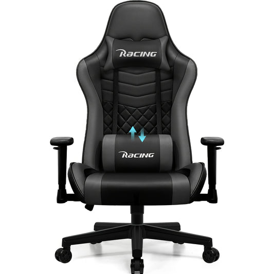 Gaming Stoel – Gaming Chair – Gaming Fauteuil – Gamestoel – Ergonomische Gamestoel – Verstelbare Lendensteun & Hoofdsteun – Rugleuning Kantelbaar Tot 170°
