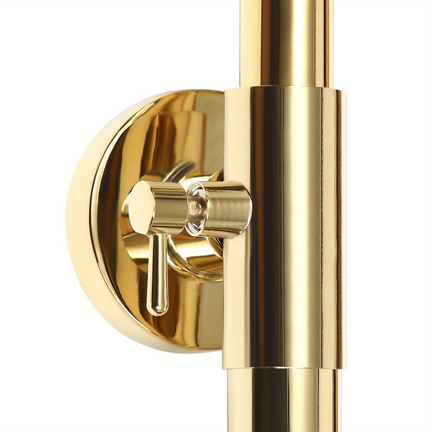20Cm Golden Round Constant Temperature Shower Set