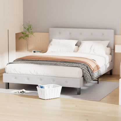 Bed Frame Robust Bed Frame 120*200CM/140*200CM Slatted Frame Maximum Load Capacity 350 Kg for Imitation Leather