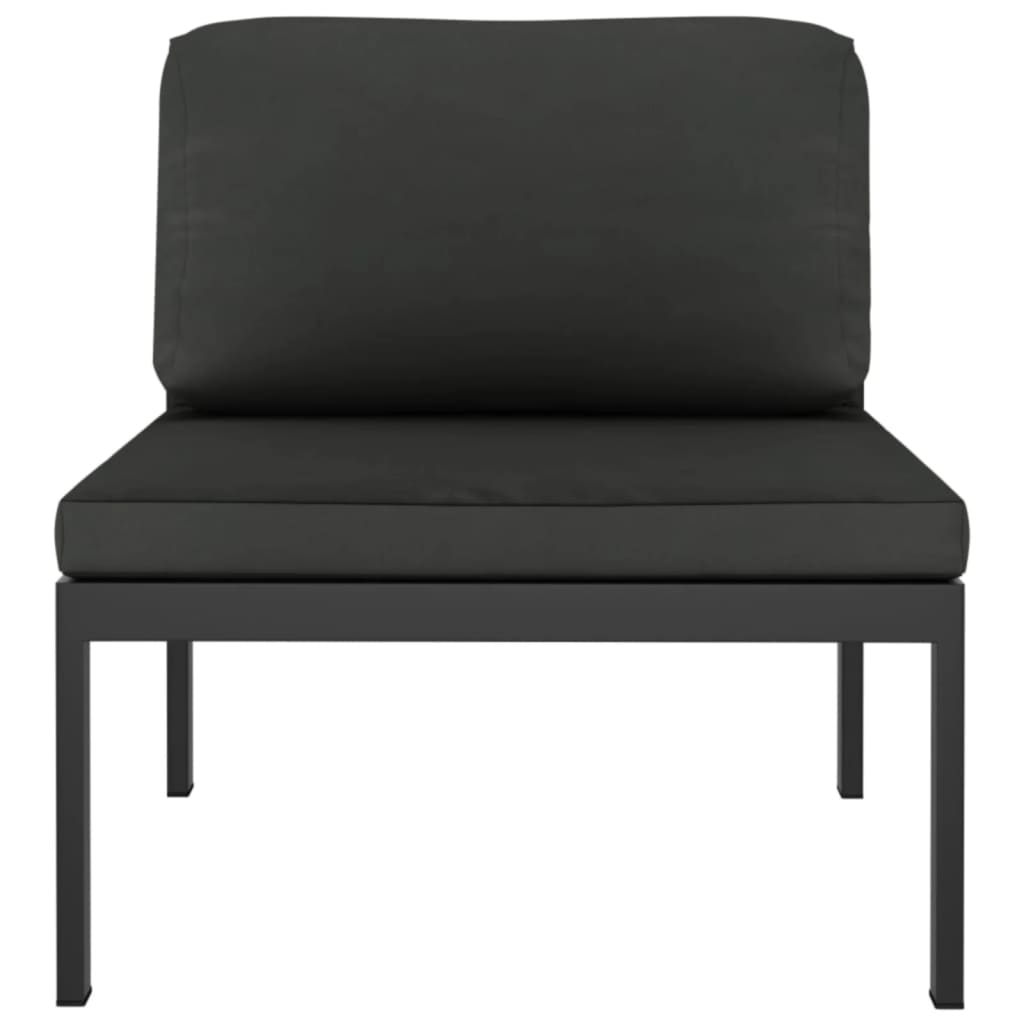 Loungeset – Tuinset – Loungebank – Zitgroep – Balkonmeubels – 9-delig modulair – Aluminium frame met zachte kussens