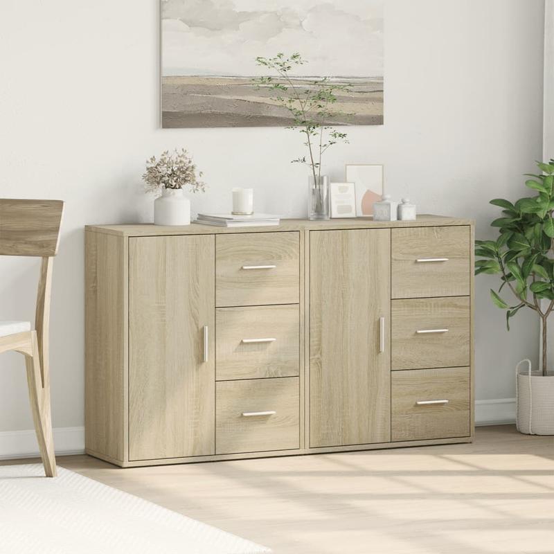 Sideboard Set – Opbergkast – Dressoir – Tv-meubel – Kastje – Sonoma Oak – Duurzaam Hout – Compact 60x31x70 cm