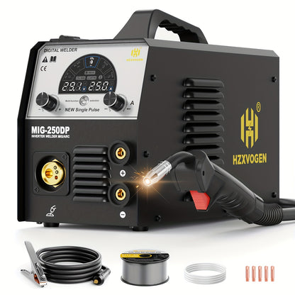 Lasapparaat – MIG Lasmachine – TIG Lasapparaat – Elektrode Lasmachine – Draadloos Lassen – 250 Ampère – Digitale Besturing met LED Display