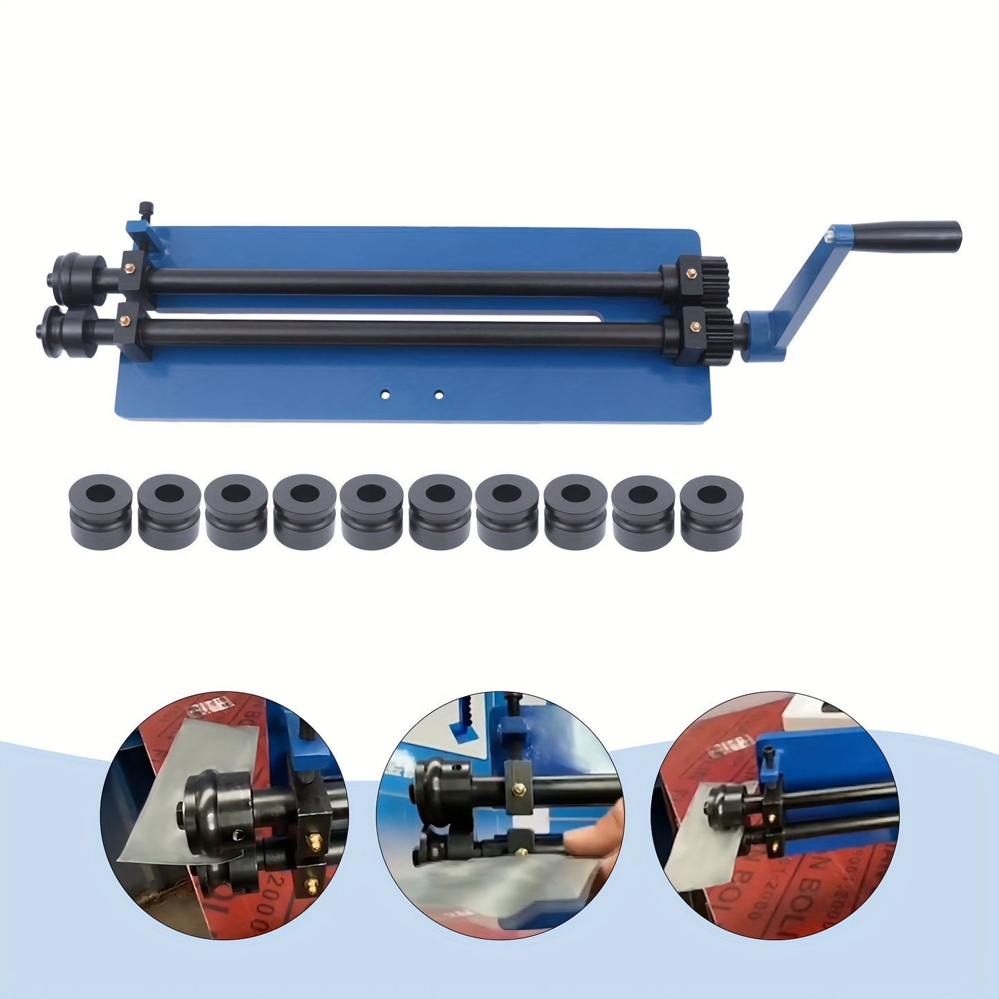 Rollenbank – Metaaldraaier – Rollvormer – Buigmachine – Fietsrollenbank – 460 mm Werkbreedte – Robuust Metalen Frame