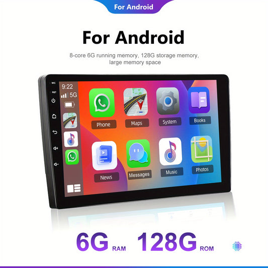 Autoradio – Autostereo – Multimedia Speler – Car Radio – Navigatiesysteem – Android 15.0 – 9 Inch Touchscreen – 6GB RAM 128GB Opslag
