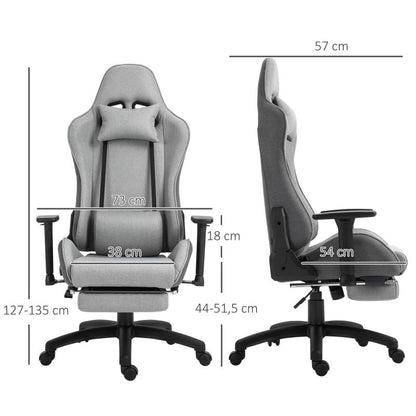 Bureaustoel – Ergonomische Stoel – Office Chair – Draaistoel – Kantoorkruk – Verstelbare Armleuningen – Verwijderbare Lendensteun – Schommelfunctie – Duurzaam Kunststof Frame – Comfortabel Zitten