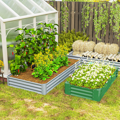 Verhoogd Plantbed – Stalen Border – Bloemenbak – Tuinbak – Kruidenbak – Weerbestendig Staal – Anti-Cut Randen – Comfortabel Tuinieren