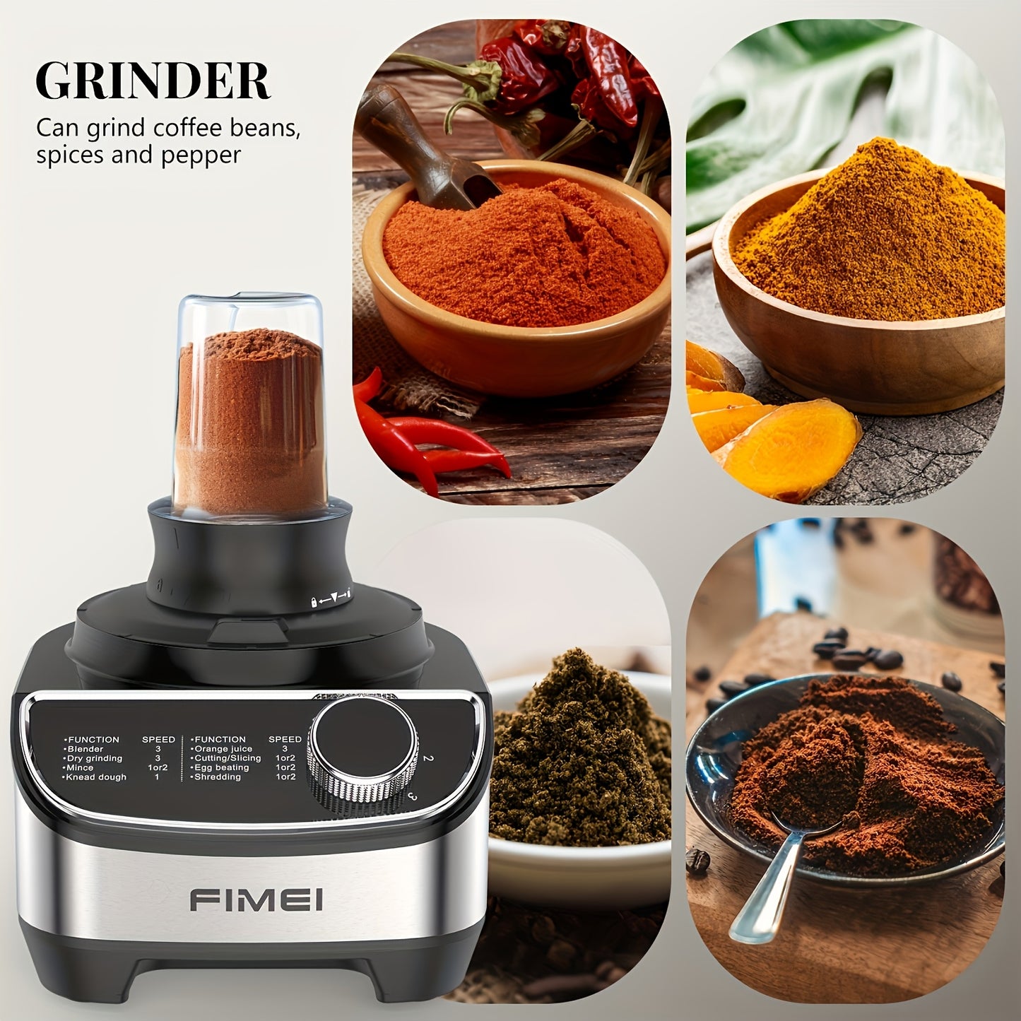 Keukenmachine – Foodprocessor – Keukenmixer – Keukenrobot – Blender – 1300W Vermogen – 12 Cups RVS Mengkom