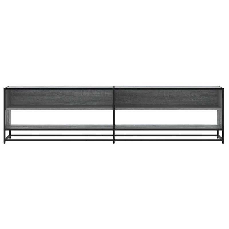 TV cabinet gray sonica 180.5x40x46cm wood material,  Minimalist Style, Sleek Design, Furniture Piece, Entertainment Center, Family Homes, Apartment Living
