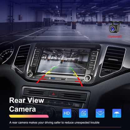 Android 15 Autoradio – Car Stereo – Multimedia Speler – Double Din Radio – Dashboard Unit – 7 Inch HD Scherm – Draadloze CarPlay & Android Auto – Inclusief Achteruitrijcamera & Microfoon