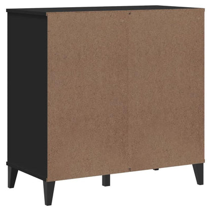 Modern Black Hardwood Storage Cabinet with Lockable Doors & 4-Drawer Heavy-Duty Construction - Large Capacity Multi-Purpose Furniture for Living Room, Bedroom, Kitchen - Sturdy Floor-Standing Organizer with Spacious Top Surfa