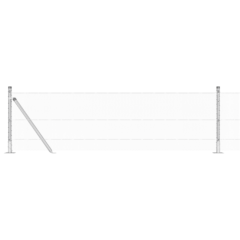 7pcs 32mm Heavy-Duty Metal Garden Trellis Posts, 0.6x10m - Sturdy Base Support for Recinzione Esagonale, Durable Outdoor Plant Protection, Garden Trellis for Climbing Plants, Structural Support, Sleek Appearance, Quality Cons