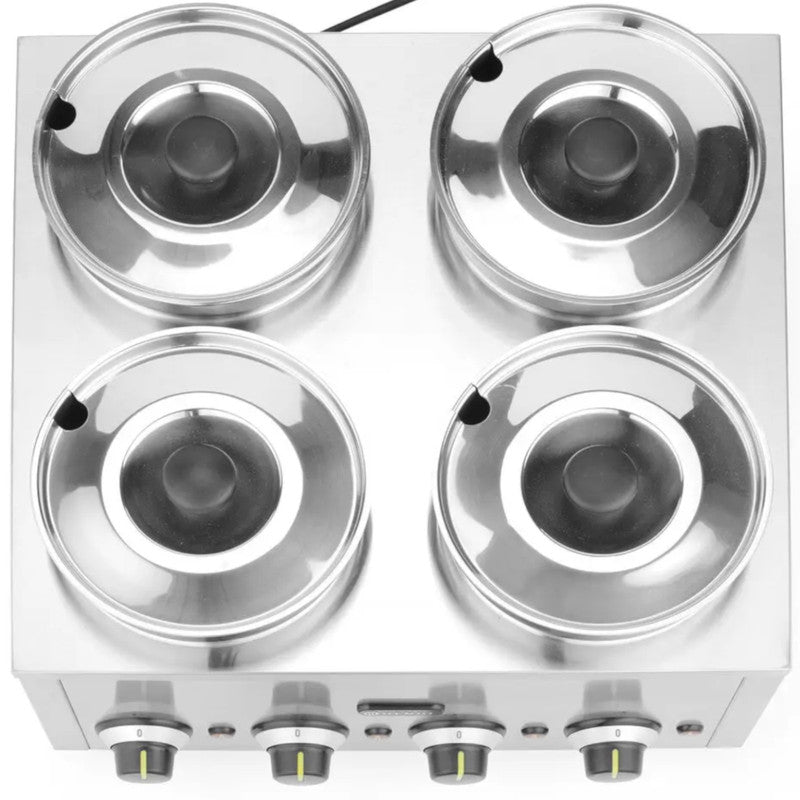 Elektrische Warmhouder – Soep Verwarming – Saus Warmplaat – Buffet Verwarming – Thermobak – 800 Watt Vermogen – 16 Liter Capaciteit Roestvrij Staal
