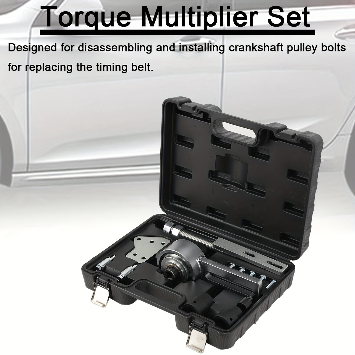 Torsievermenigvuldiger Set – Momentsleutel Versterker – Krachtversterker – Draaimomentvergroter – Momentvermenigvuldiger – Lagerstaal – Geschikt Voor Ford Motoren – Precisie Montage