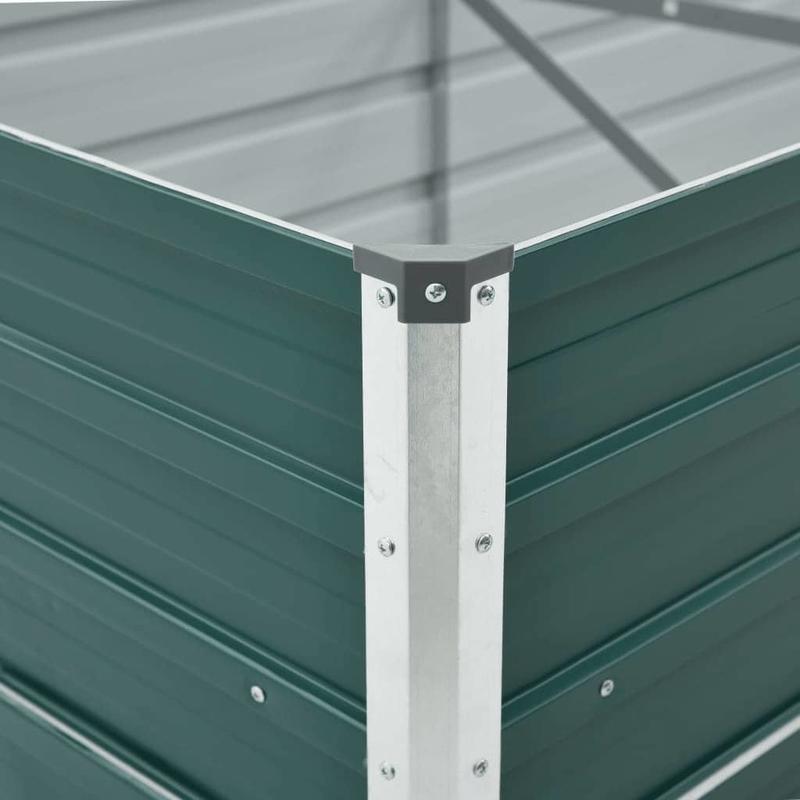 Verzinkte Plantenbak – Verhoogde Tuinbak – Tuinbed – Groentebak – Kruidenbak – Gegalvaniseerd Staal – Groot Formaat 480x80x77 cm – Duurzaam & Weerbestendig – Groen
