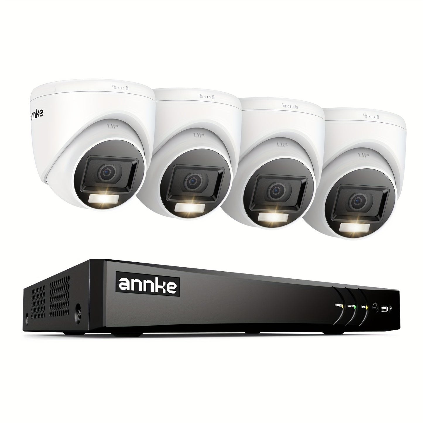 Beveiligingssysteem – Bewakingscamera – CCTV Systeem – Surveillance Set – Camerabeveiliging – 8 Kanaals Bekabeld – 8MP Full HD – Slim Nachtzicht Met AI Detectie