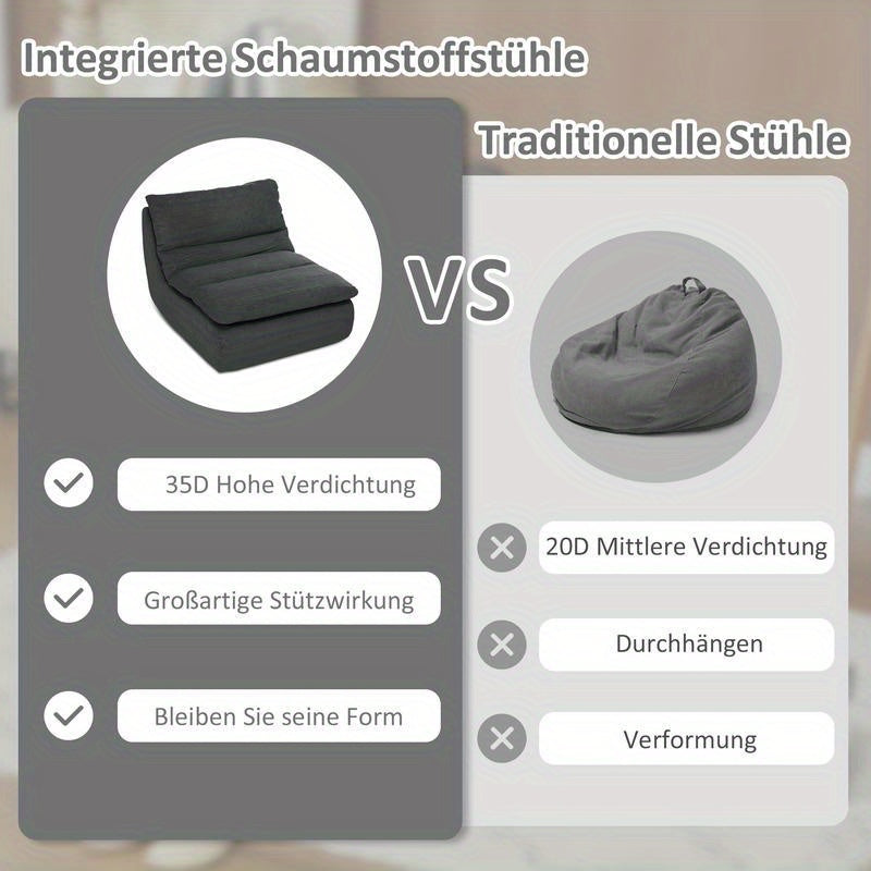 Fauteuil – Stoel – Lounge Stoel – Zitstoel – Leunstoel – Modern Design – Zachte Foamvulling – Verstelbare Rugleuning