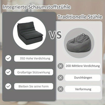 Fauteuil – Stoel – Lounge Stoel – Zitstoel – Leunstoel – Modern Design – Zachte Foamvulling – Verstelbare Rugleuning