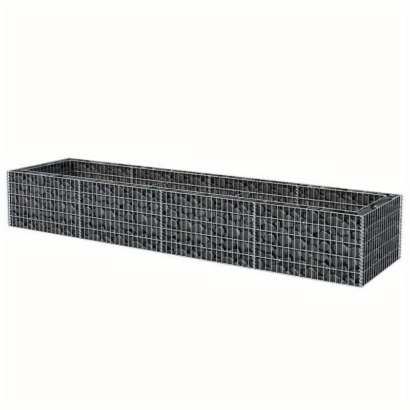 Bloementuinbak – Plantenbak – Moestuinbak – Verhoogde Bak – Tuinbak Staal Argento – Weerbestendig – Extra Groot 360x90x50 cm