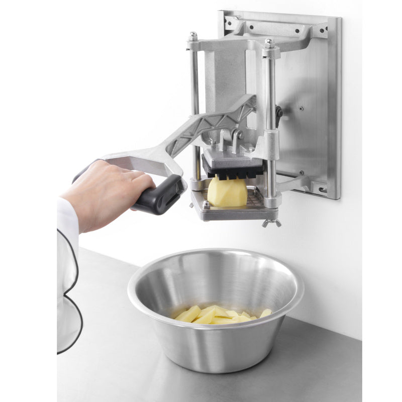Aardappelsnijder – Frietsnijder – Patatsnijder – Groentesnijder – Fruitsnijder – 4 Verwisselbare Messen – Aluminium Behuizing & RVS Bladen – 43 cm