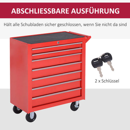 Gereedschapswagen – Gereedschapskist – Werkplaatswagen – Tool Trolley – Opbergtrolley – Stalen Constructie – Draagvermogen Tot 150 kg