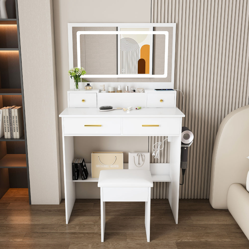 Dressoir – Buffetkast – Ladekast – Lowboard – Opbergkast – Vintage Design – 80 cm Breed – Met Sierlijke Zaagsneden en Verstelbare Planken