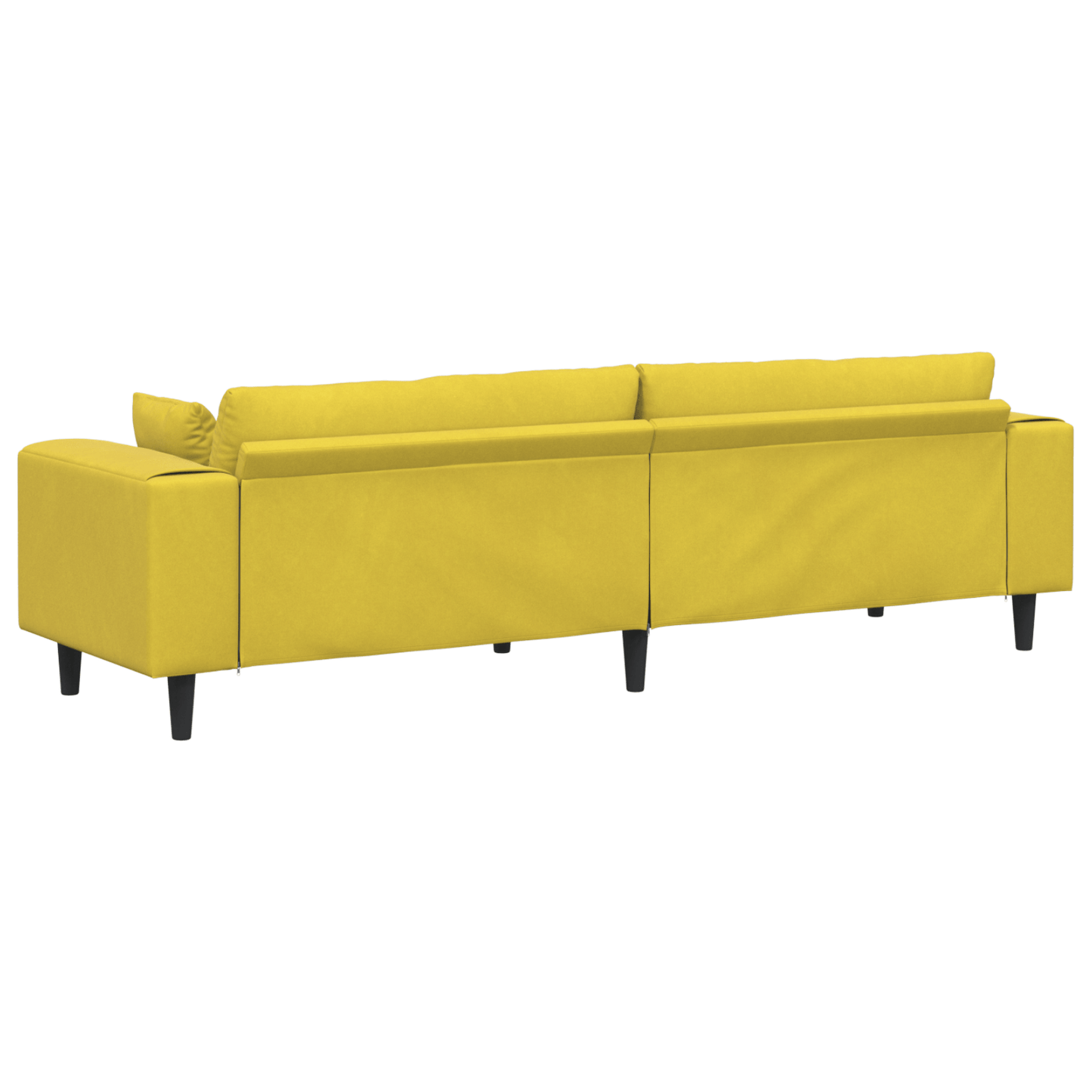 Velvet Bank – Fluwelen Sofa – Zitbank – Loungebank – Slaapbank – Zacht Fluweel – Stevig Houten Frame – Turquoise Zonder Ottoman