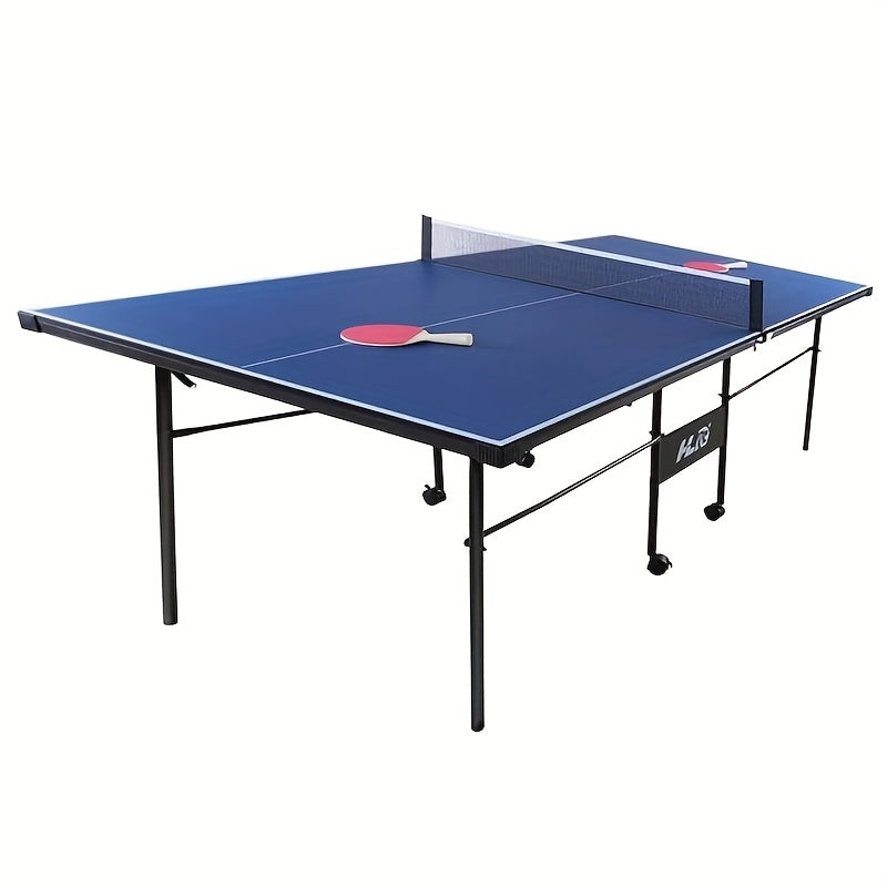 HLC Junior Table Tennis Table, Portable Ping Pong Table with Net Set for Easy Setup, Blue 206 * 114.5 * 76CM